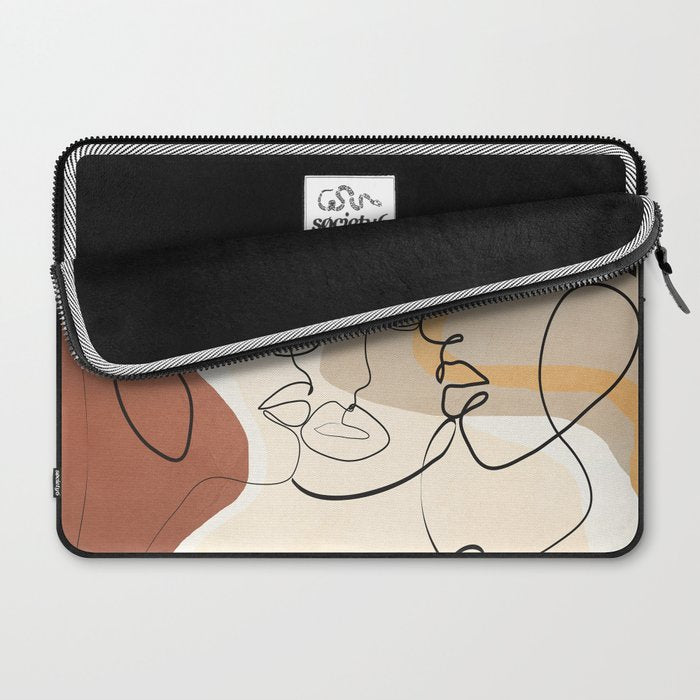Developed Faces 01 Laptop Sleeve Gallery Image 2
