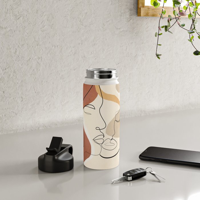 Developed Faces 01 Water Bottle Gallery Image 4