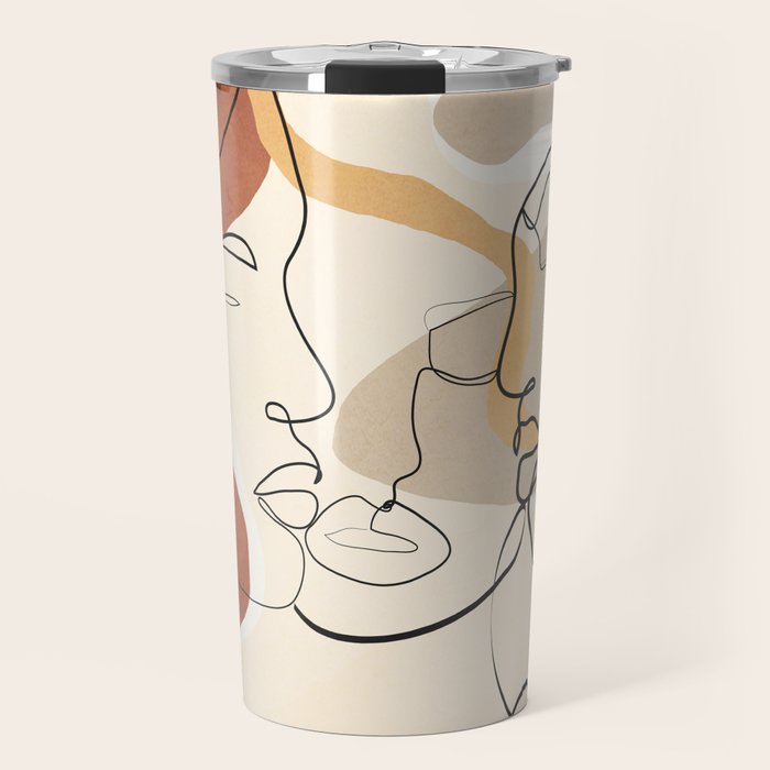 Developed Faces 01 Travel Mug Gallery Image 1