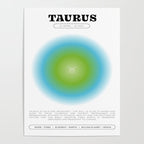 Taurus Zodiac Aura Print Poster Gallery Image 4