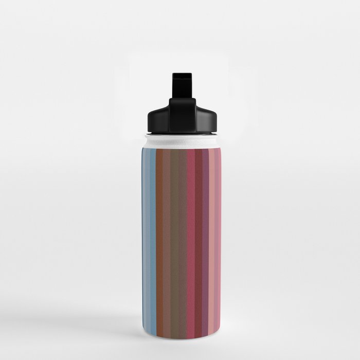 Multicolor Boho Stripes Water Bottle Gallery Image 2