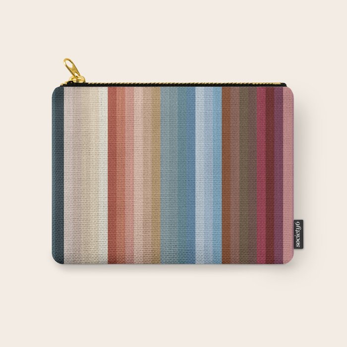 Multicolor Boho Stripes Carry All Pouch Gallery Image 1