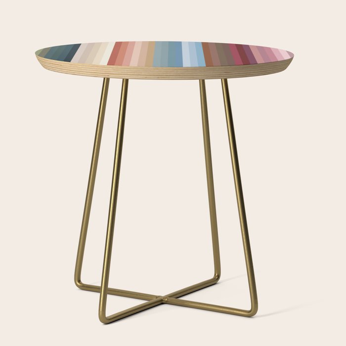 Multicolor Boho Stripes Side Table Gallery Image 1