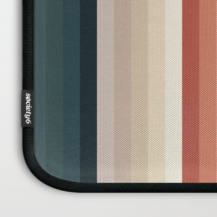 Multicolor Boho Stripes Laptop Sleeve Gallery Image 3