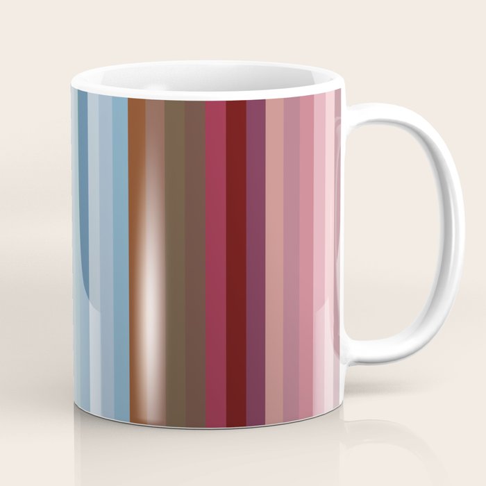 Multicolor Boho Stripes Coffee Mug Gallery Image 1
