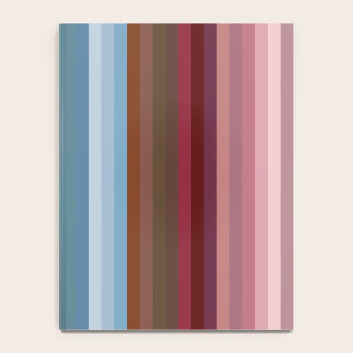 Multicolor Boho Stripes Notebook Gallery Image 4