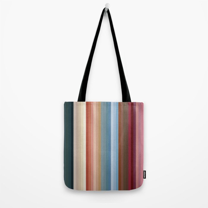 Multicolor Boho Stripes Tote Bag Gallery Image 2