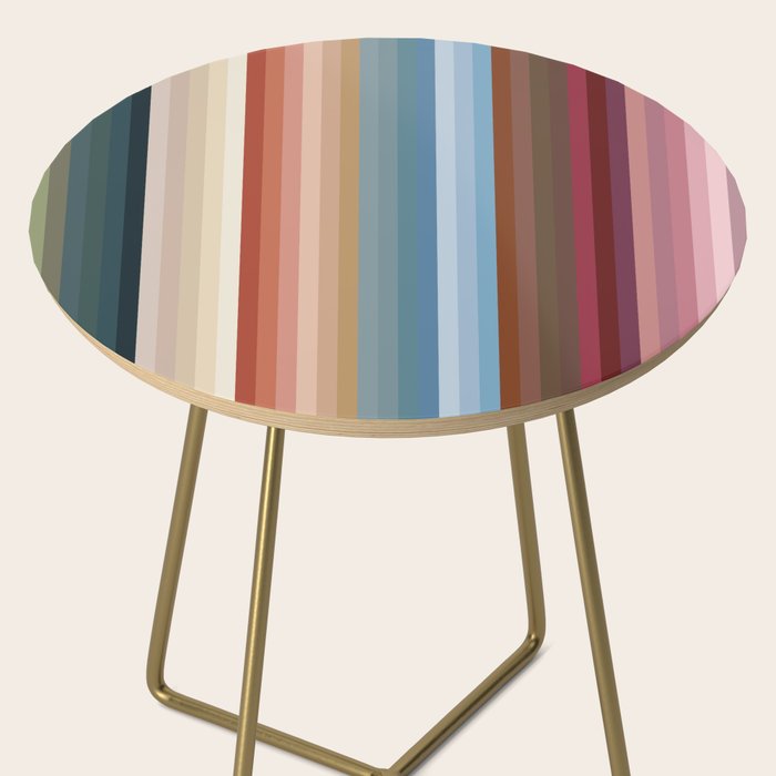 Multicolor Boho Stripes Side Table Gallery Image 2
