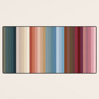 Multicolor Boho Stripes Desk Mat Gallery Image 3