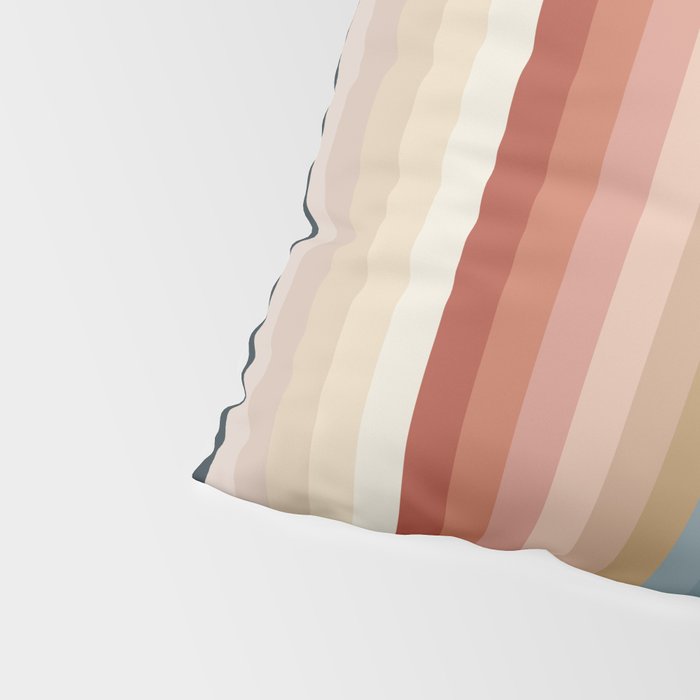 Multicolor Boho Stripes Pillow Sham Gallery Image 4