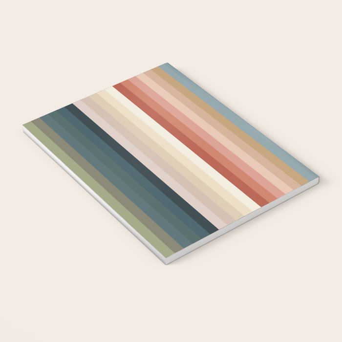 Multicolor Boho Stripes Notebook Gallery Image 3