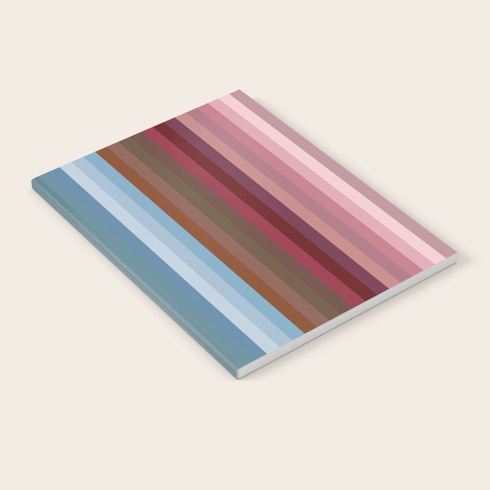 Multicolor Boho Stripes Notebook Gallery Image 2
