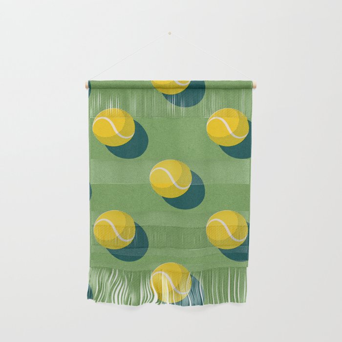 BALLS Tennis - grass court - pattern Wall Hanging Gallery Image 1