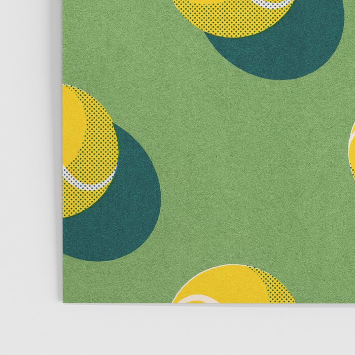 BALLS Tennis - grass court - pattern Poster Gallery Image 3