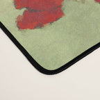 Deep Within - Flowers in the Mist -  Ukiyo Nature Landscape  in Red, Green, Yellow & Orange Desk Mat Gallery Image 4