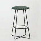 The Flower of Life Gold Mandala On Dark Green Stool Gallery Image 1