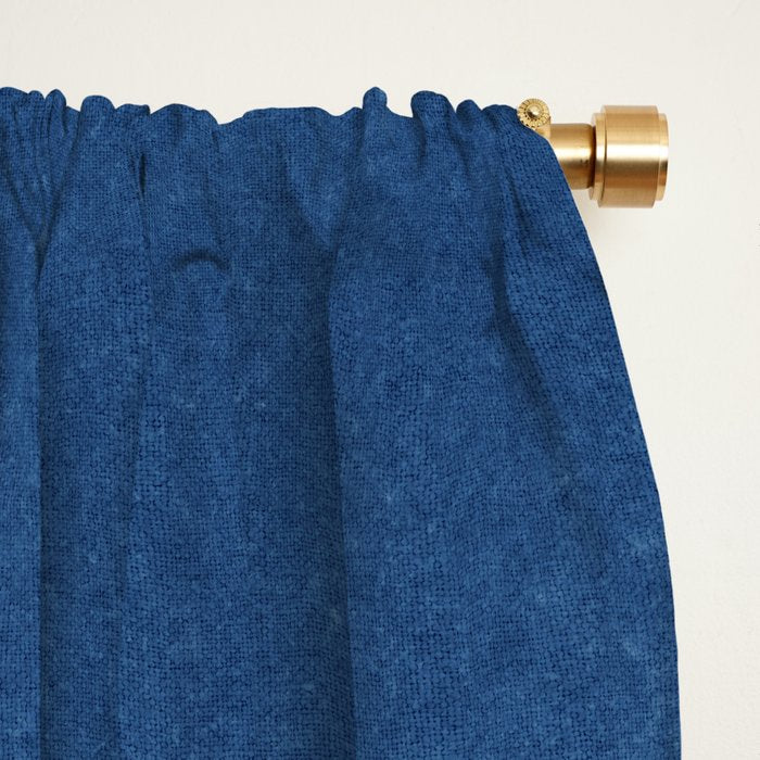 Modern Painting Blue II, Blue Abstract Window Curtain Gallery Image 2