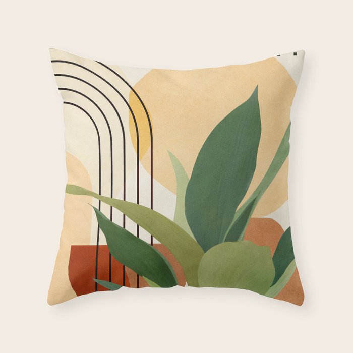 Plant Life Design 03 Throw Pillow Gallery Image 6