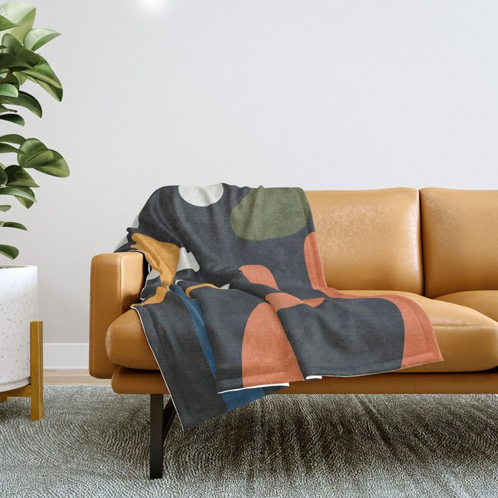 Abstract Colorful Setting 3 Throw Blanket Gallery Image 1
