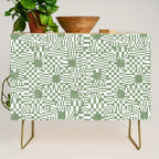 Green Op Art Vibes Credenza Gallery Image 1