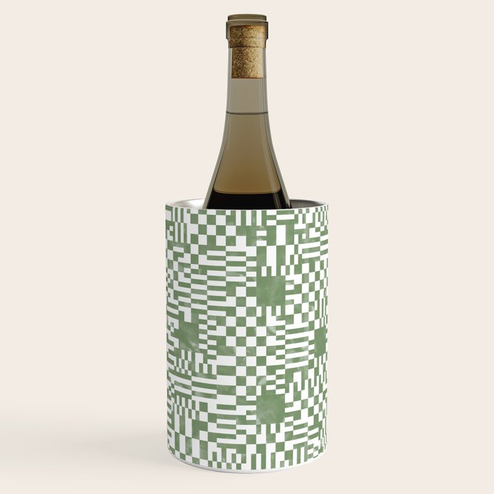 Green Op Art Vibes Wine Chiller Gallery Image 3