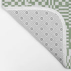 Green Op Art Vibes Bath Mat Gallery Image 2