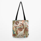 Jurassic Portal | Retro Rainbow Palette | Dinosaur Science Fiction Art Tote Bag Gallery Image 2