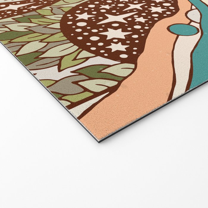 Jurassic Portal | Retro Rainbow Palette | Dinosaur Science Fiction Art Welcome Mat Gallery Image 2