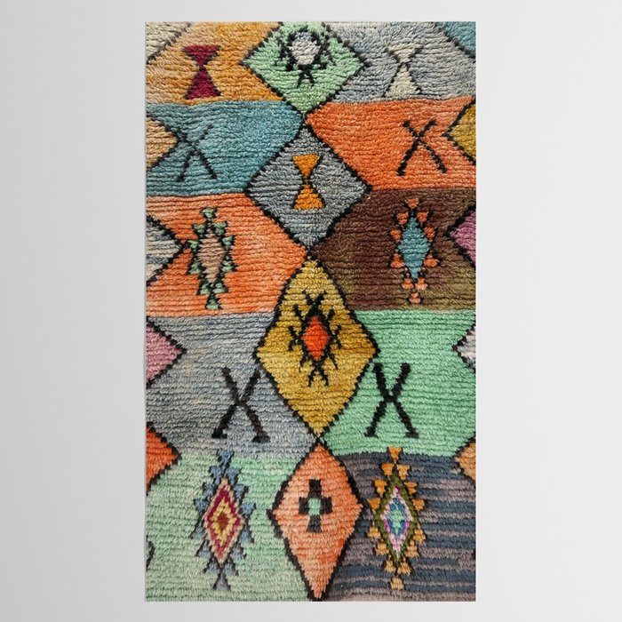 Traditional Vintage Moroccan Rug Tablecloth Gallery Image 2