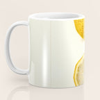 Vintage Lemon Botanical Illustration Antique Citrus Fruit Art with Yellow Tones Coffee Mug Gallery Image 3