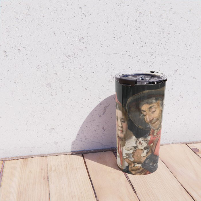 Old Man's Treasure by Karl Gussow, 1876 Travel Mug Gallery Image 4