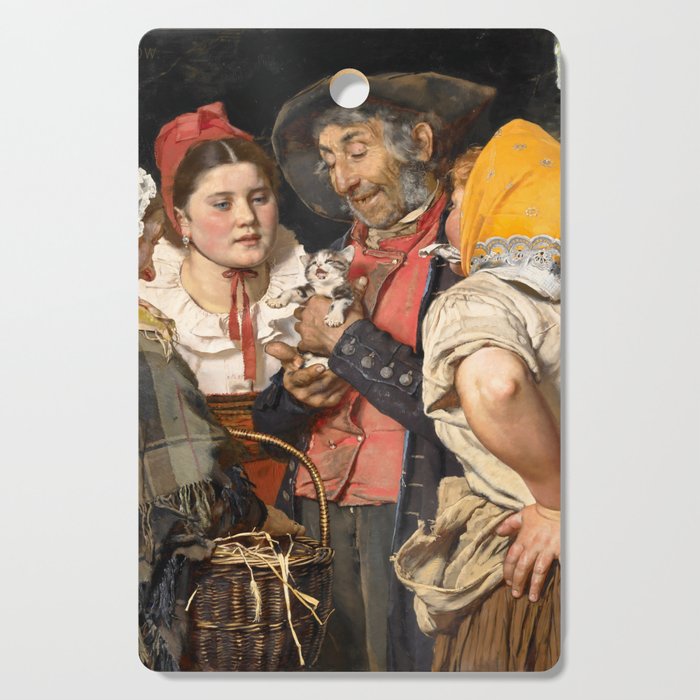 Old Man's Treasure by Karl Gussow, 1876 Cutting Board Gallery Image 1