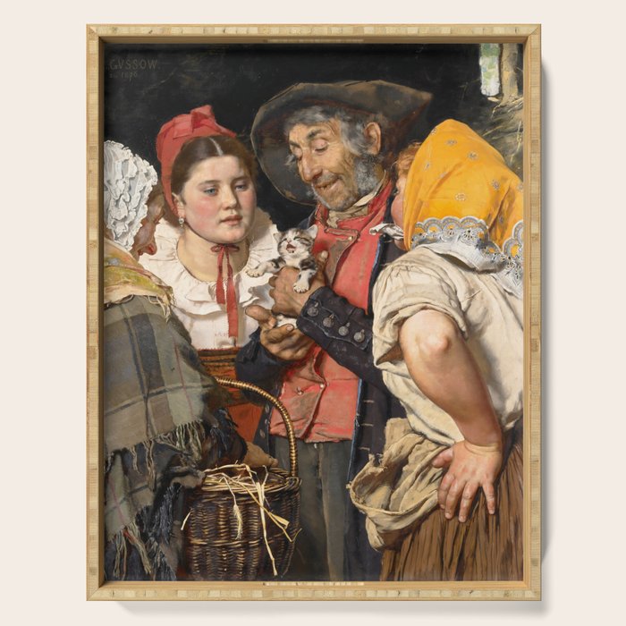 Old Man's Treasure by Karl Gussow, 1876 Serving Tray Gallery Image 1