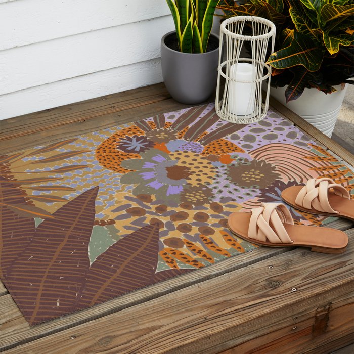 In Bloom #3 Outdoor Rug Gallery Image 2