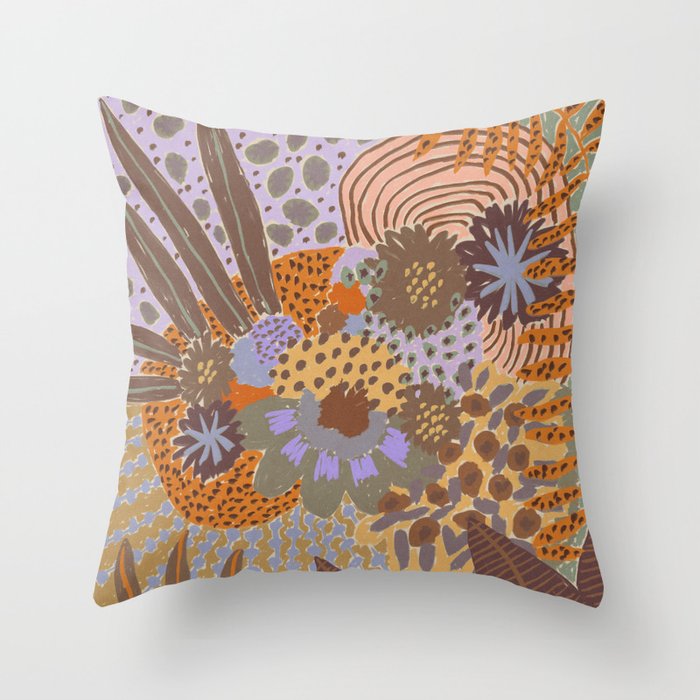In Bloom #3 Throw Pillow Gallery Image 1
