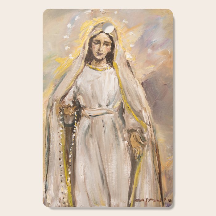 Regina Sacratissimi Rosarii Cutting Board Gallery Image 1