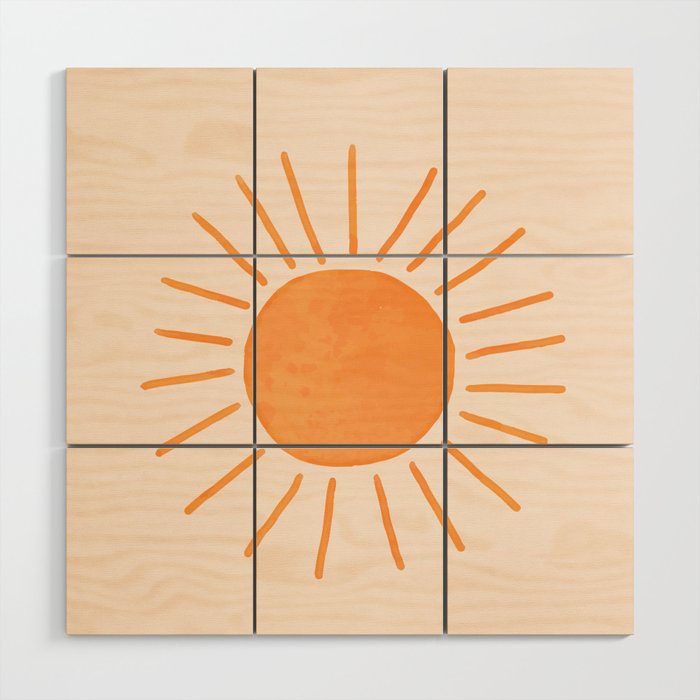 Sun Rays Wood Wall Art Gallery Image 1