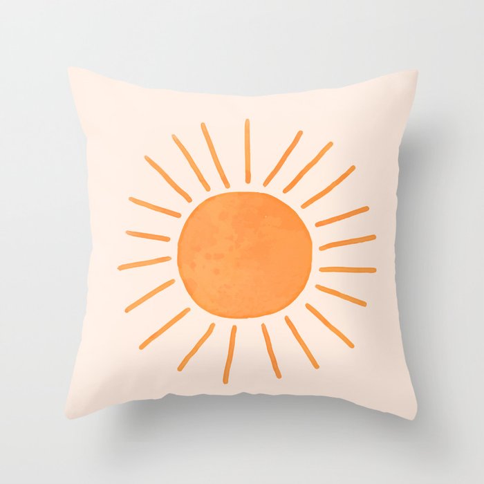 Sun Rays Throw Pillow Gallery Image 6