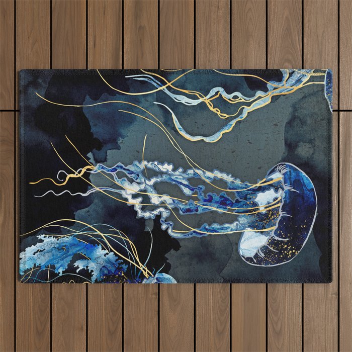 Metallic Ocean III Outdoor Rug Gallery Image 1
