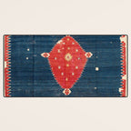 Balikesir  Antique Turkish Kilim Rug Print Desk Mat Gallery Image 3