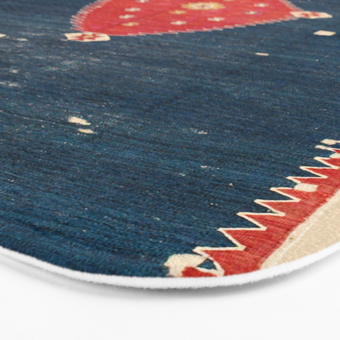 Balikesir  Antique Turkish Kilim Rug Print Bath Mat Gallery Image 3