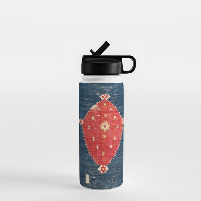 Balikesir  Antique Turkish Kilim Rug Print Water Bottle Gallery Image 1