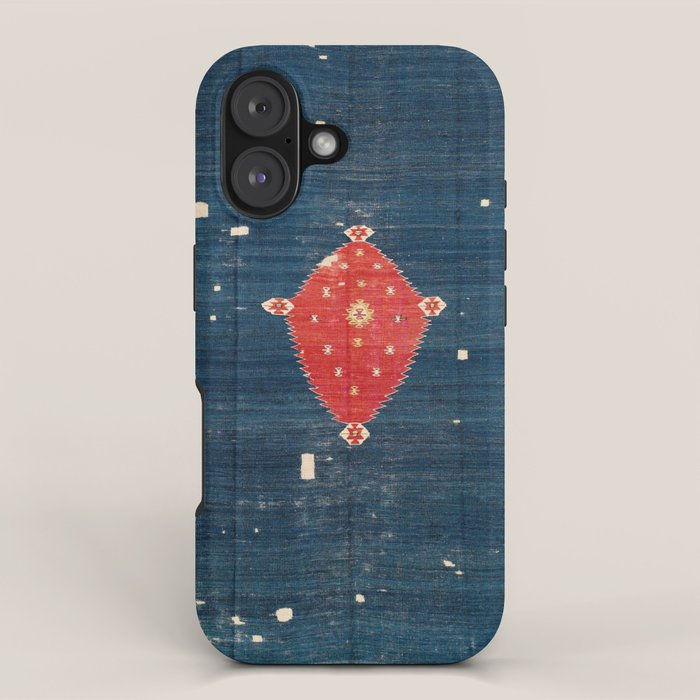 Balikesir  Antique Turkish Kilim Rug Print iPhone Case Gallery Image 1
