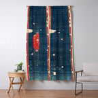 Balikesir  Antique Turkish Kilim Rug Print Window Curtain Gallery Image 5