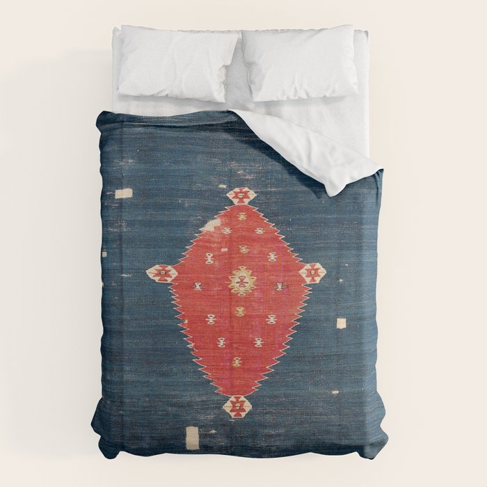 Balikesir  Antique Turkish Kilim Rug Print Duvet Cover Gallery Image 6