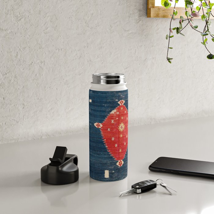 Balikesir  Antique Turkish Kilim Rug Print Water Bottle Gallery Image 4