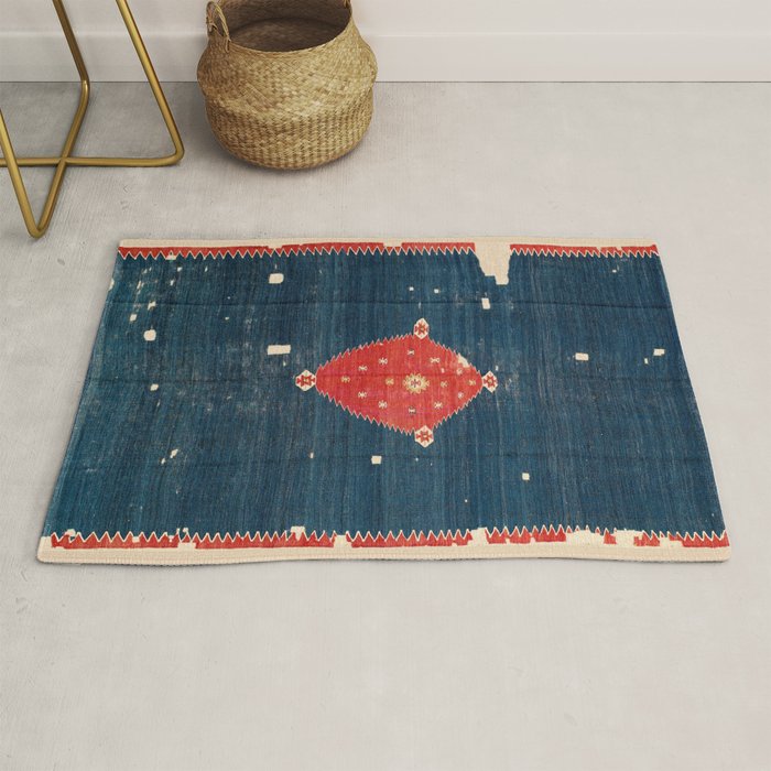 Balikesir  Antique Turkish Kilim Rug Print Rug Gallery Image 1