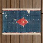 Balikesir  Antique Turkish Kilim Rug Print Outdoor Rug Gallery Image 1