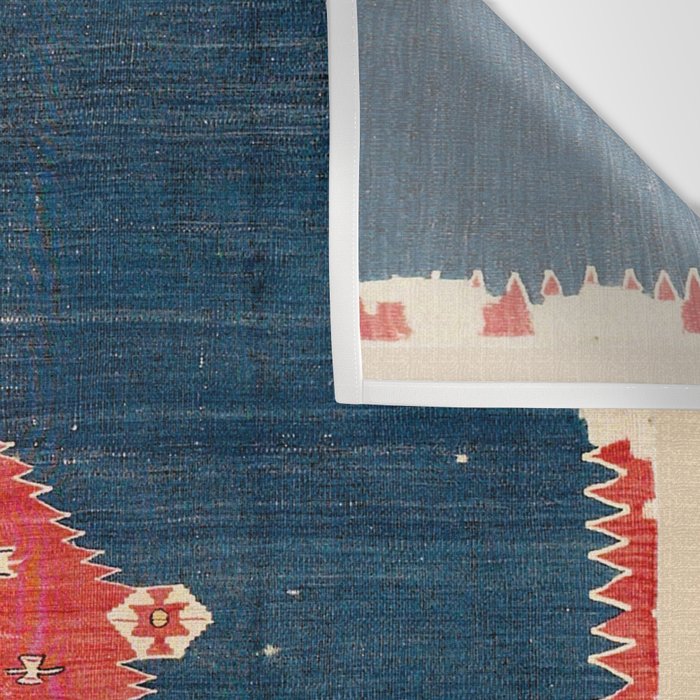 Balikesir  Antique Turkish Kilim Rug Print Wall Tapestry Gallery Image 3