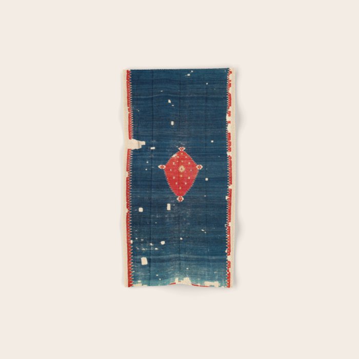 Balikesir  Antique Turkish Kilim Rug Print Bath Towel Gallery Image 1